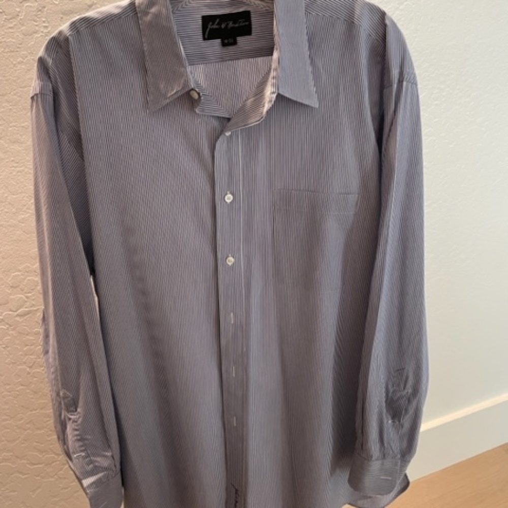 John W. Norstrom Pin-Stripe Dress Shirt - 16/33